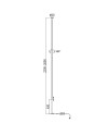 VERTICAL * PIE SALON LED BLANCO - 36W